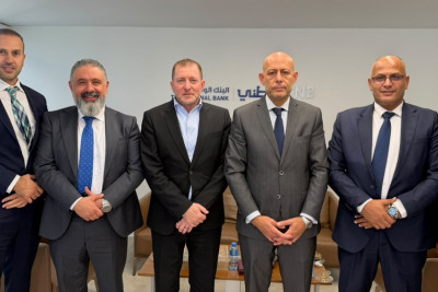 وفد من شركة المشرق للتأمين يزور البنك الوطني ويهنئ لؤي حواش بتعيينه رئيسًا تنفيذيًا