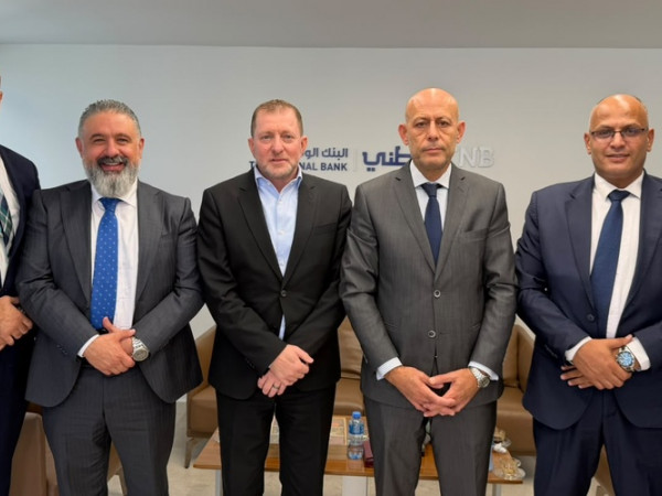 وفد من شركة المشرق للتأمين يزور البنك الوطني ويهنئ لؤي حواش بتعيينه رئيسًا تنفيذيًا